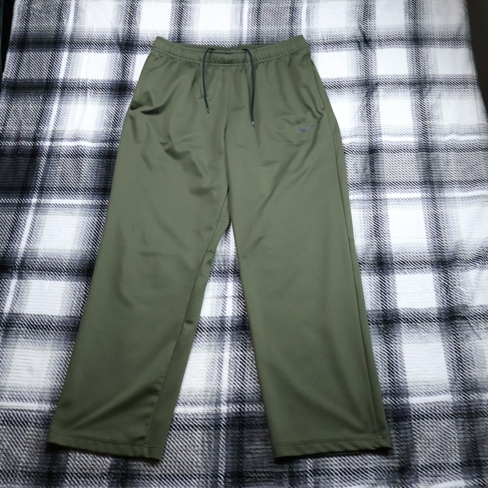 Nike Dri-FIT Training Pants Mens XL Olive Green Straight Leg 927388-325